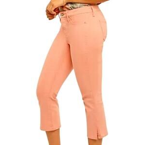 NYDJ Chloe Skinny Capri Side Slit Jeans Size 10